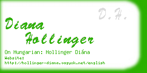 diana hollinger business card